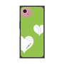 プレミアムスクエアケース with SnapMag［ Two Hearts - Green ］
