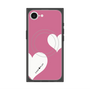 プレミアムスクエアケース with SnapMag［ Two Hearts - Pink ］