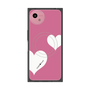 プレミアムスクエアケース with SnapMag［ Two Hearts - Pink ］