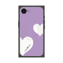 プレミアムスクエアケース with SnapMag［ Two Hearts - Purple ］