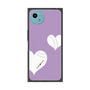プレミアムスクエアケース with SnapMag［ Two Hearts - Purple ］