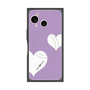 プレミアムスクエアケース with SnapMag［ Two Hearts - Purple ］