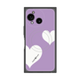 プレミアムスクエアケース with SnapMag［ Two Hearts - Purple ］