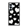 プレミアムスクエアケース with SnapMag［ Dot Hearts - Black ］
