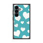 プレミアムスクエアケース with SnapMag［ Dot Hearts - Blue ］