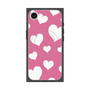 プレミアムスクエアケース with SnapMag［ Dot Hearts - Pink ］