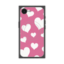 プレミアムスクエアケース with SnapMag［ Dot Hearts - Pink ］