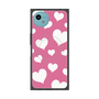 プレミアムスクエアケース with SnapMag［ Dot Hearts - Pink ］