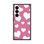 プレミアムスクエアケース with SnapMag［ Dot Hearts - Pink ］
