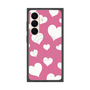 プレミアムスクエアケース with SnapMag［ Dot Hearts - Pink ］