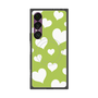 プレミアムスクエアケース with SnapMag［ Dot Hearts - Green ］