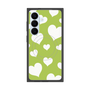 プレミアムスクエアケース with SnapMag［ Dot Hearts - Green ］