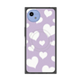 プレミアムスクエアケース with SnapMag［ Dot Hearts - Purple ］