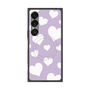 プレミアムスクエアケース with SnapMag［ Dot Hearts - Purple ］