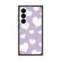 プレミアムスクエアケース with SnapMag［ Dot Hearts - Purple ］
