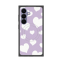 プレミアムスクエアケース with SnapMag［ Dot Hearts - Purple ］