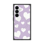 プレミアムスクエアケース with SnapMag［ Dot Hearts - Purple ］