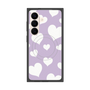 プレミアムスクエアケース with SnapMag［ Dot Hearts - Purple ］