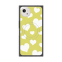 プレミアムスクエアケース with SnapMag［ Dot Hearts - Yellow ］