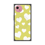 プレミアムスクエアケース with SnapMag［ Dot Hearts - Yellow ］