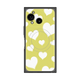 プレミアムスクエアケース with SnapMag［ Dot Hearts - Yellow ］