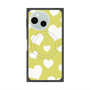 プレミアムスクエアケース with SnapMag［ Dot Hearts - Yellow ］