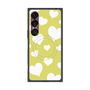 プレミアムスクエアケース with SnapMag［ Dot Hearts - Yellow ］