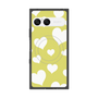 プレミアムスクエアケース with SnapMag［ Dot Hearts - Yellow ］