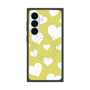 プレミアムスクエアケース with SnapMag［ Dot Hearts - Yellow ］