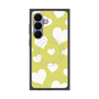 プレミアムスクエアケース with SnapMag［ Dot Hearts - Yellow ］