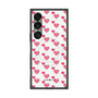 プレミアムスクエアケース with SnapMag［ Stripe Hearts - Pink ］