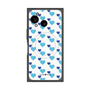 プレミアムスクエアケース with SnapMag［ Stripe Hearts - Blue ］