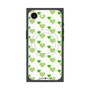 プレミアムスクエアケース with SnapMag［ Stripe Hearts - Green ］