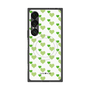 プレミアムスクエアケース with SnapMag［ Stripe Hearts - Green ］