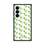 プレミアムスクエアケース with SnapMag［ Stripe Hearts - Green ］