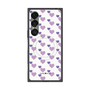 プレミアムスクエアケース with SnapMag［ Stripe Hearts - Purple ］