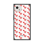 プレミアムスクエアケース with SnapMag［ Stripe Hearts - Red ］