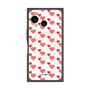 プレミアムスクエアケース with SnapMag［ Stripe Hearts - Red ］