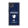 プレミアムスクエアケース with SnapMag［ FRAGILE - Navy ］