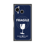 プレミアムスクエアケース with SnapMag［ FRAGILE - Navy ］