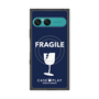 プレミアムスクエアケース with SnapMag［ FRAGILE - Navy ］