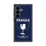 プレミアムスクエアケース with SnapMag［ FRAGILE - Navy ］
