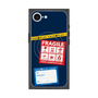 プレミアムスクエアケース with SnapMag［ FRAGILE Stickers - Navy ］