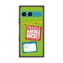 プレミアムスクエアケース with SnapMag［ FRAGILE Stickers - Green ］