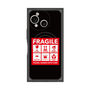 プレミアムスクエアケース with SnapMag［ FRAGILE Sticker - Black ］