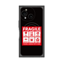プレミアムスクエアケース with SnapMag［ FRAGILE Sticker - Black ］