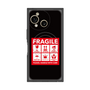 プレミアムスクエアケース with SnapMag［ FRAGILE Sticker - Black ］