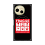 プレミアムスクエアケース with SnapMag［ FRAGILE Sticker - Black ］