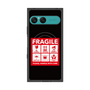 プレミアムスクエアケース with SnapMag［ FRAGILE Sticker - Black ］