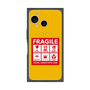 プレミアムスクエアケース with SnapMag［ FRAGILE Sticker - Yellow ］